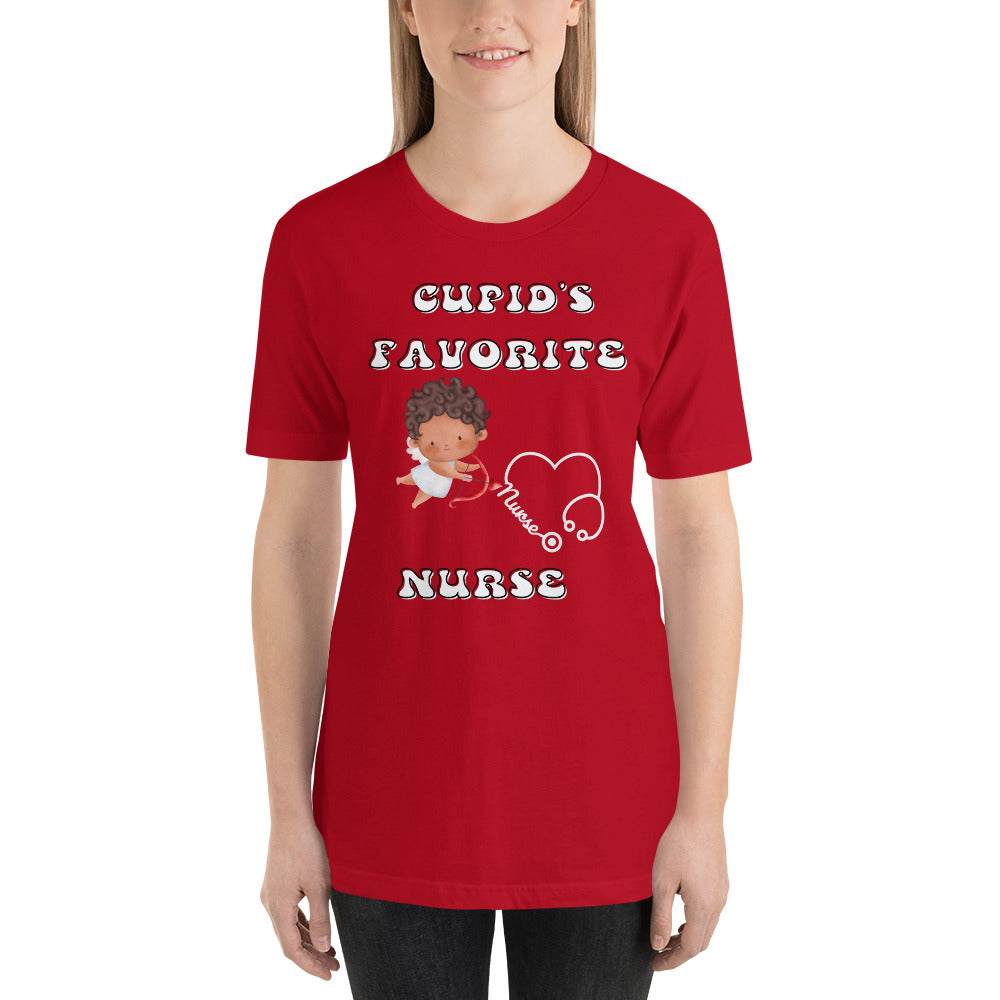 CUPIDS FAVORITE NURSE Unisex t-shirt