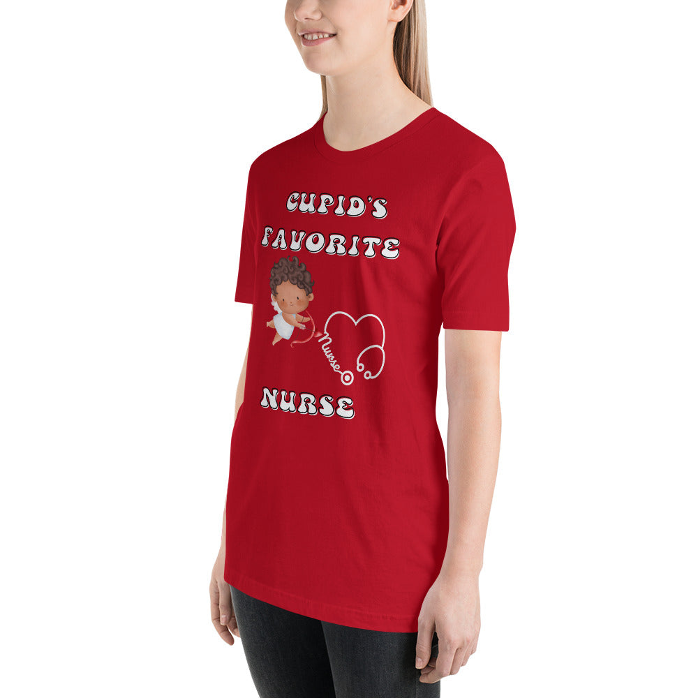 CUPIDS FAVORITE NURSE Unisex t-shirt