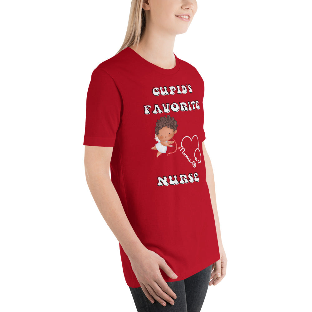 CUPIDS FAVORITE NURSE Unisex t-shirt