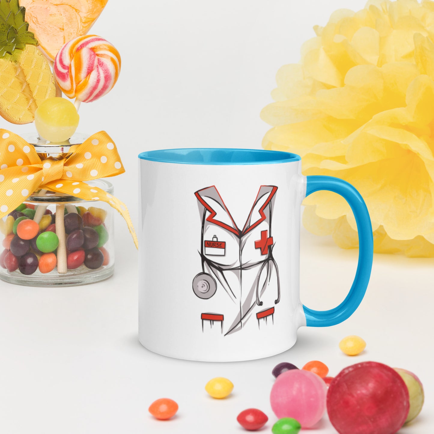 Dope Black Nurse Mug with Color Inside