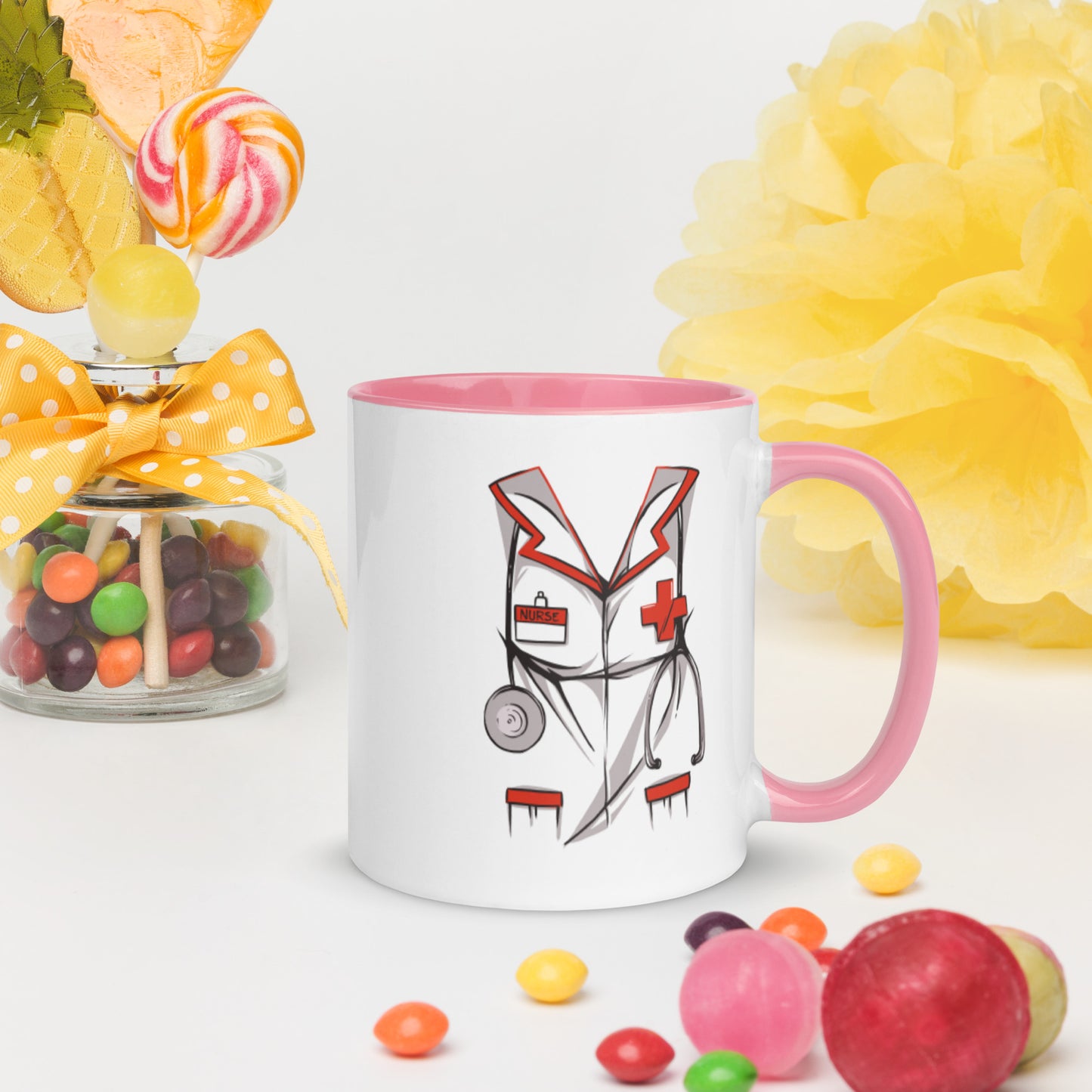 Dope Black Nurse Mug with Color Inside