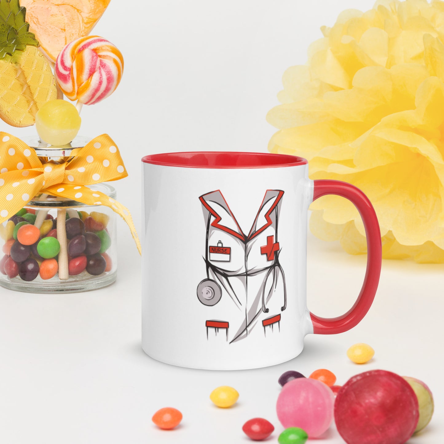 Dope Black Nurse Mug with Color Inside