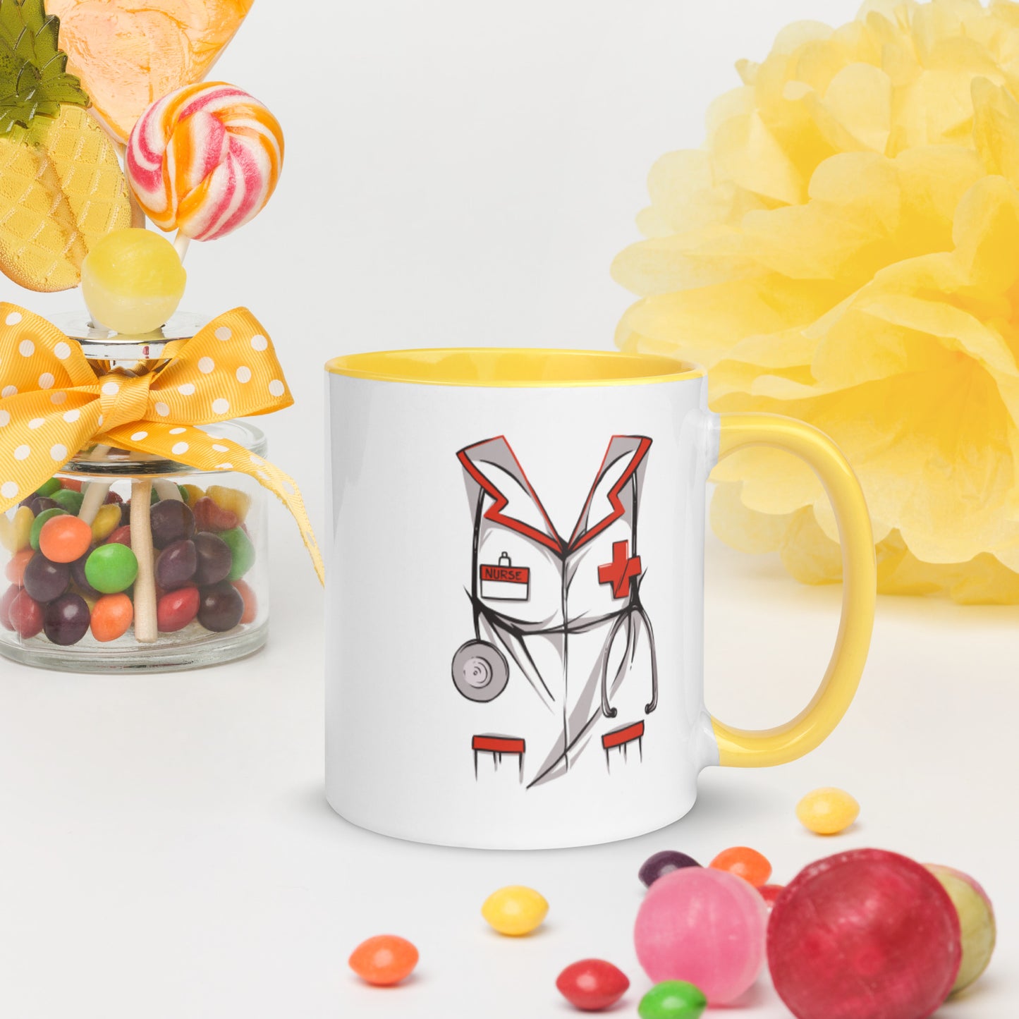 Dope Black Nurse Mug with Color Inside