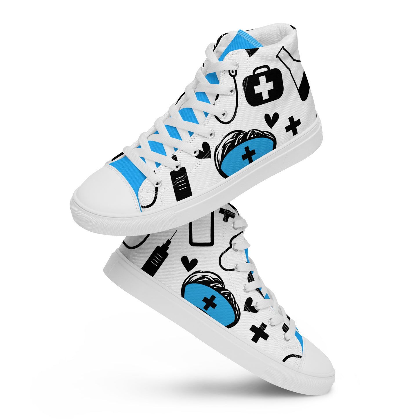 NURSE LIFE Women’s high top canvas shoes