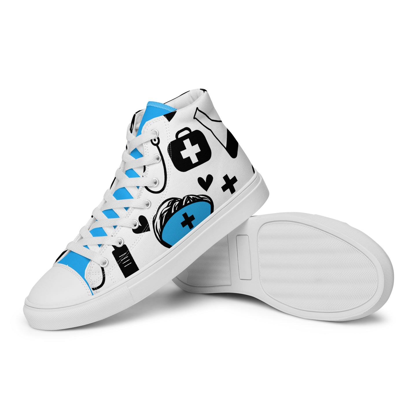 NURSE LIFE Women’s high top canvas shoes