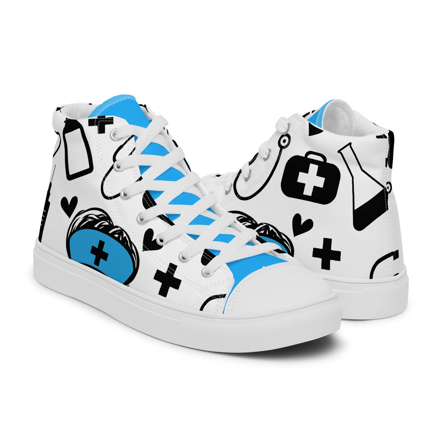 NURSE LIFE Women’s high top canvas shoes