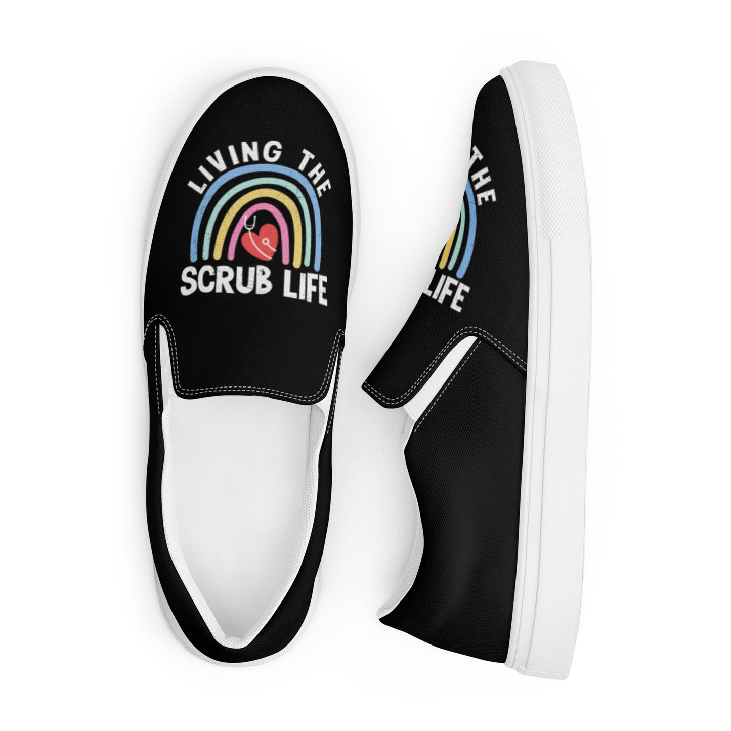 Living the Scrub Life Women’s slip-on canvas shoes